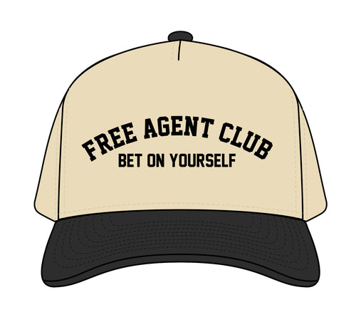 Firecracker 606 - White/Black with Black 606 Hat – Free Agent Club
