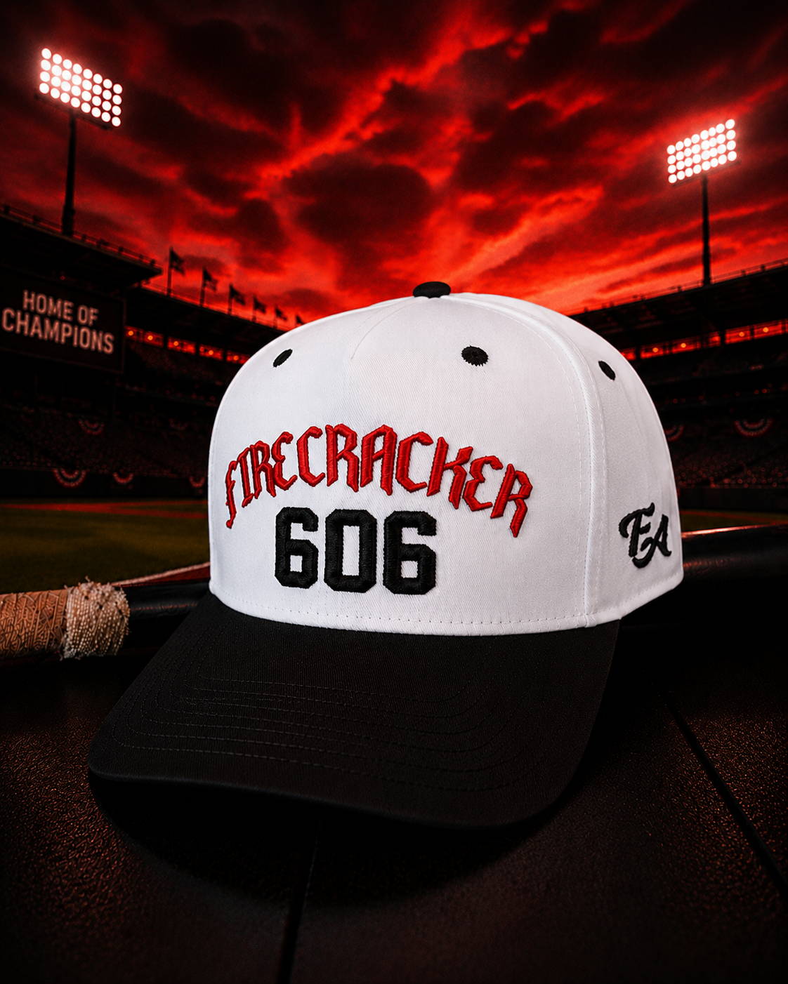 Firecracker 606 - White/Black with Black 606
