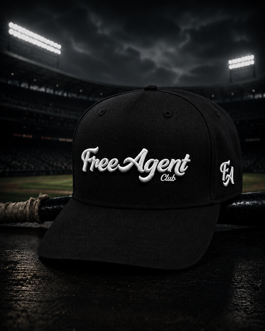 Free Agent Club Logo - Black/White